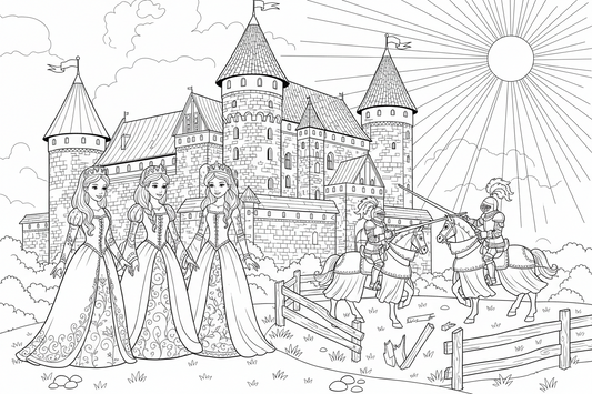 Limitowany pakiet kolorowanek Malbork, dla dzieci w wieku 9–12 lat, 2 tomy (ponad 60 ilustracji).