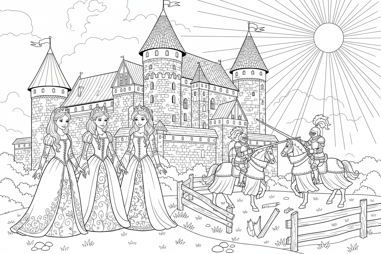Limitowany pakiet kolorowanek Malbork, dla dzieci w wieku 9–12 lat, 2 tomy (ponad 60 ilustracji).