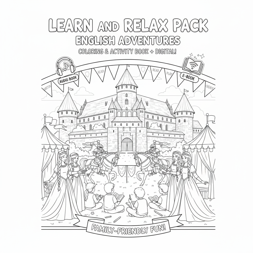 Pakiet Learn and Relax, 13 tomów (Pakiet Rodzinny + pakiet Learn English with Polish Castles).