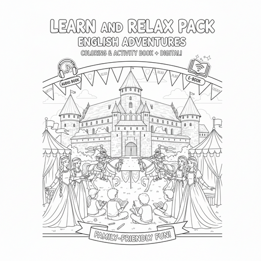 Pakiet Learn and Relax, 13 tomów (Pakiet Rodzinny + pakiet Learn English with Polish Castles).
